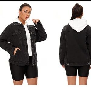 CantonWalker Black Denim Jean Jacket